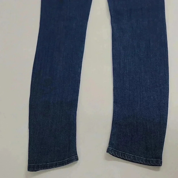 Mother The Looker Flowers From Storm Dark Wash Skinny Jeans Denim Mid Rise - Picture 14 of 14